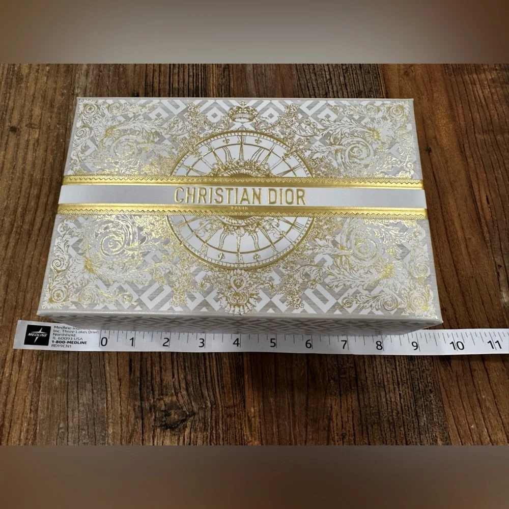 Dior White and Gold Embossed Decorative Box